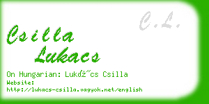 csilla lukacs business card